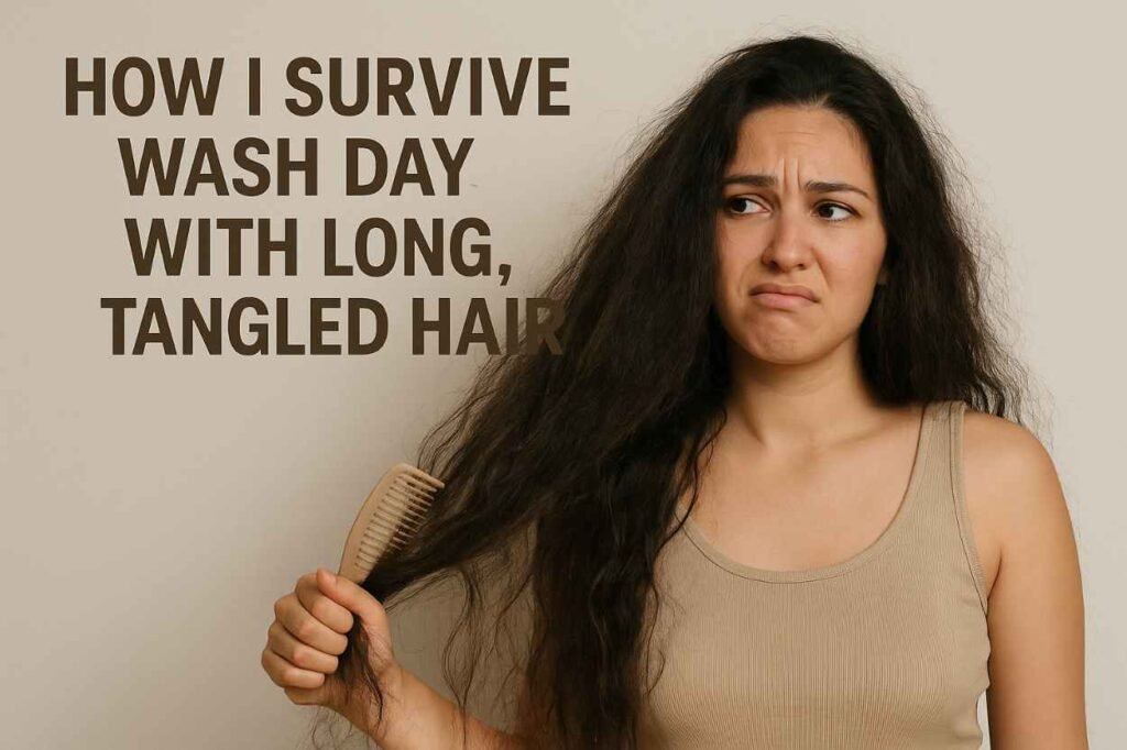How I Survive Wash Day with Long, Tangled Hair