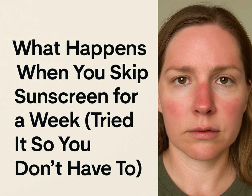 What Happens When You Skip Sunscreen for a Week (Tried It So You Don't Have To)