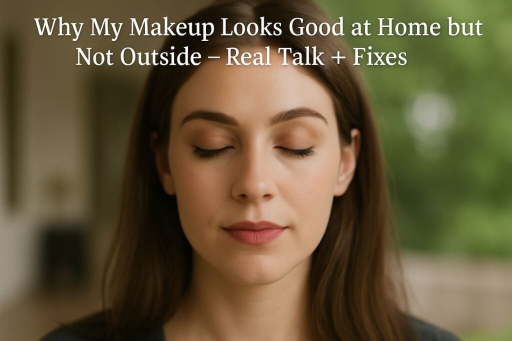 Why My Makeup Looks Good at Home but Not Outside – Real Talk + Fixes
