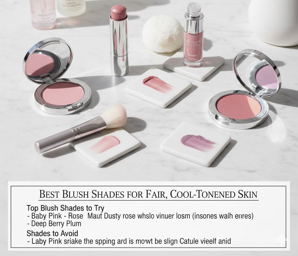 Best Blush Shades for Fair, Cool-Toned Skin