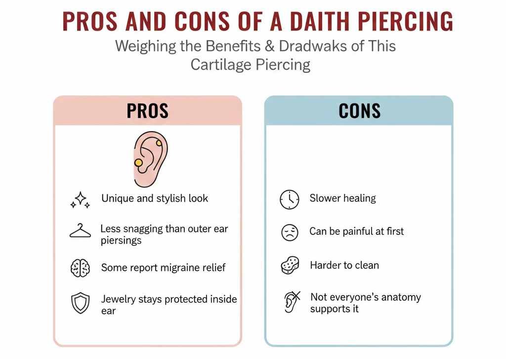 Pros and Cons of a Daith Piercing