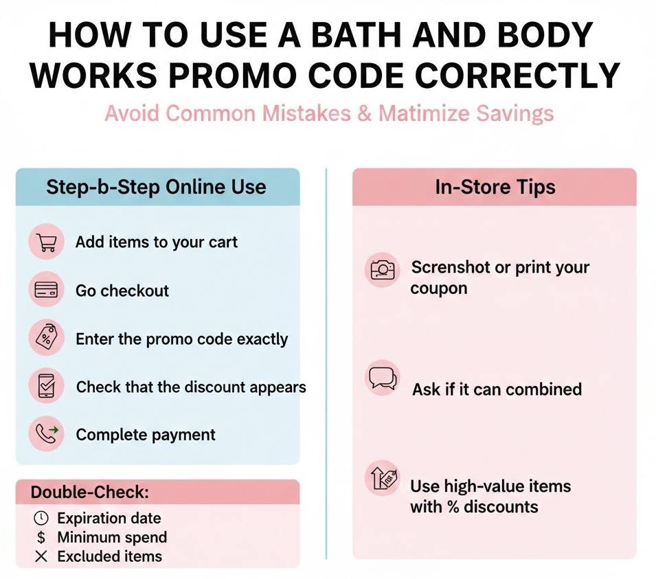 How to Use a Bath and Body Works Promo Code Correctly