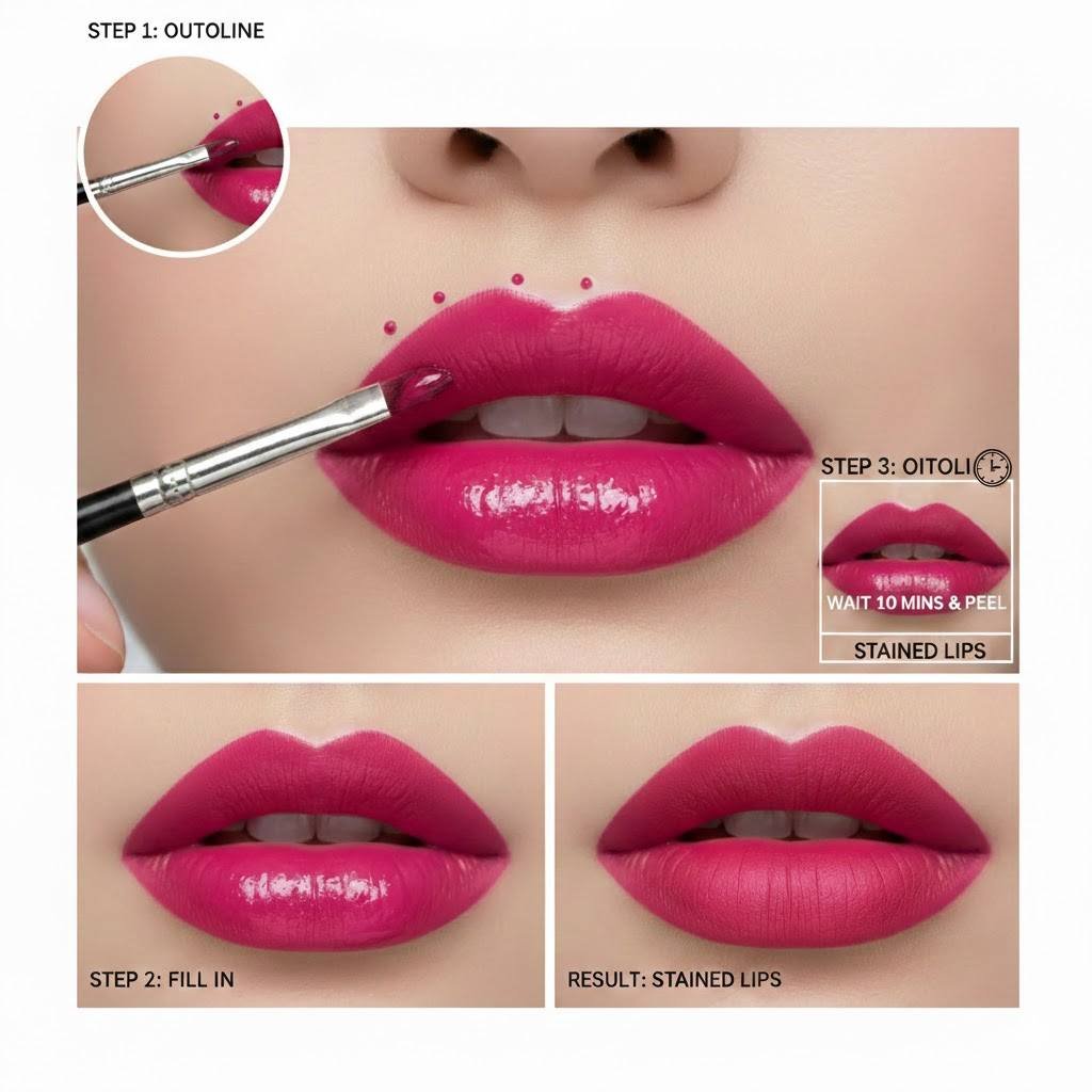 Difference Between Peel-Off Lip Stains and Regular Lip Stains